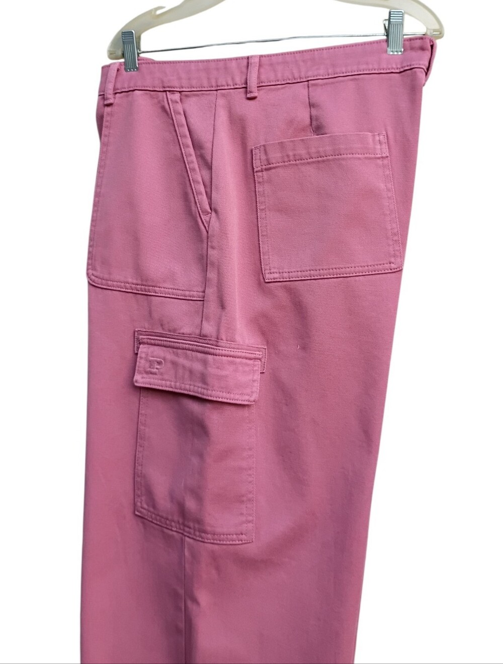 PINK Victoria's Secret Dusty Rose Cargo Pants sz L - Picture 8 of 15